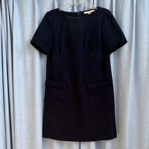 LOFT Navy Short Sleeve Mini Dress